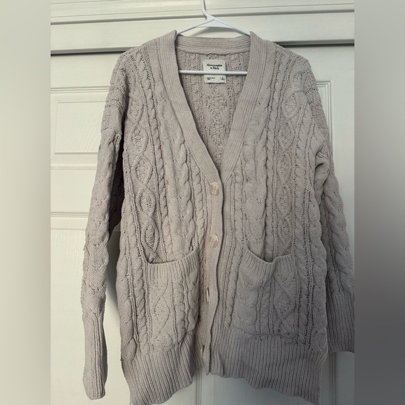 Abercrombie & Fitch Textured Knit Sweater - Cream - Picture 4 of 4